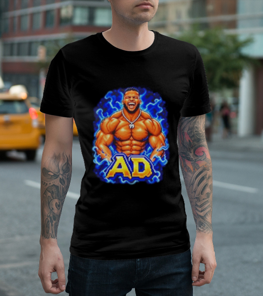 Aaron Donald AD Muscular Cartoon Style Los Angeles Rams 99 T-Shirt