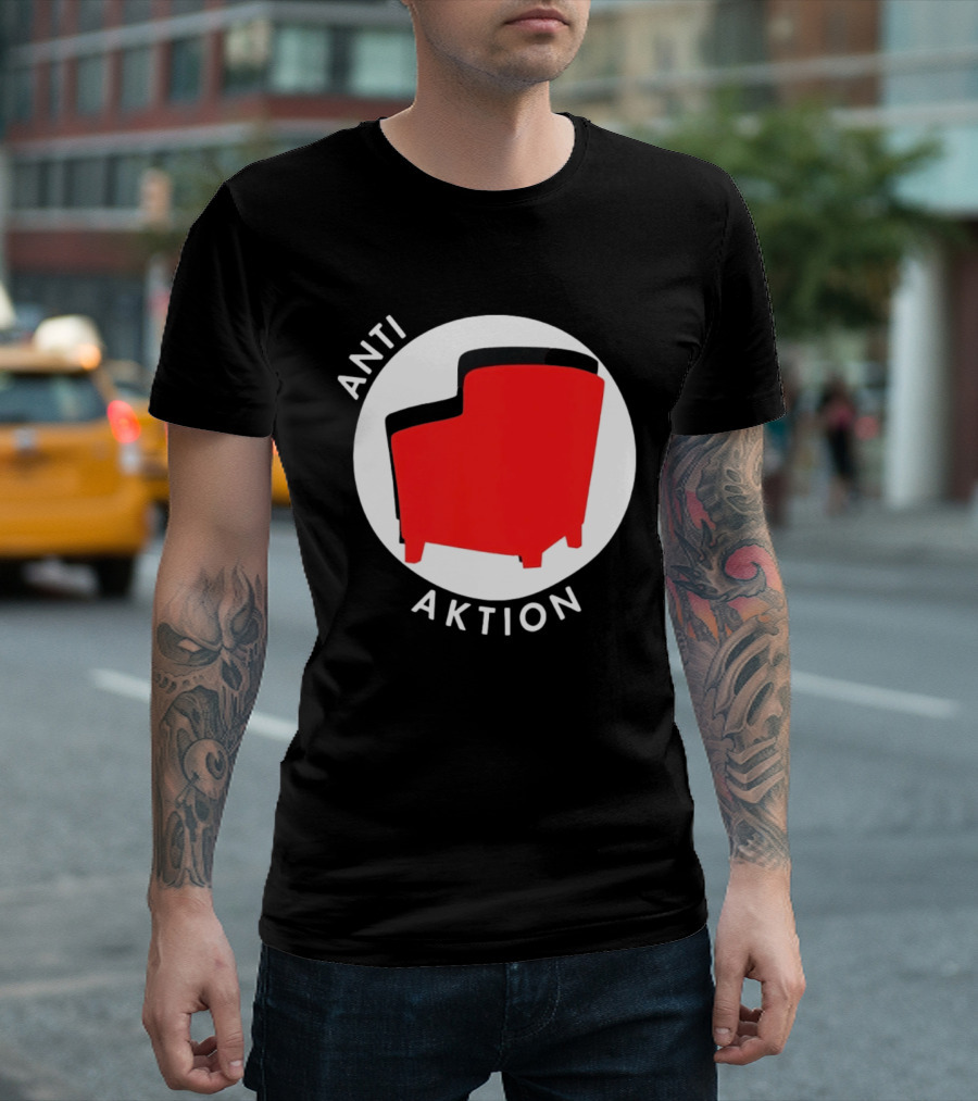 Anti Aktion Red Armchair Political T-Shirt