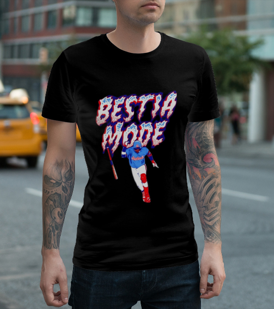 BESTIA MODE Aquicos 13 Baseball Player Athlete T-Shirt
