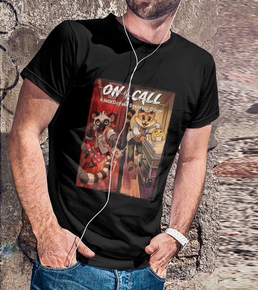 On Call A High Octane Strategy Co Op Lemur And Cat Doctors In Action T-Shirt