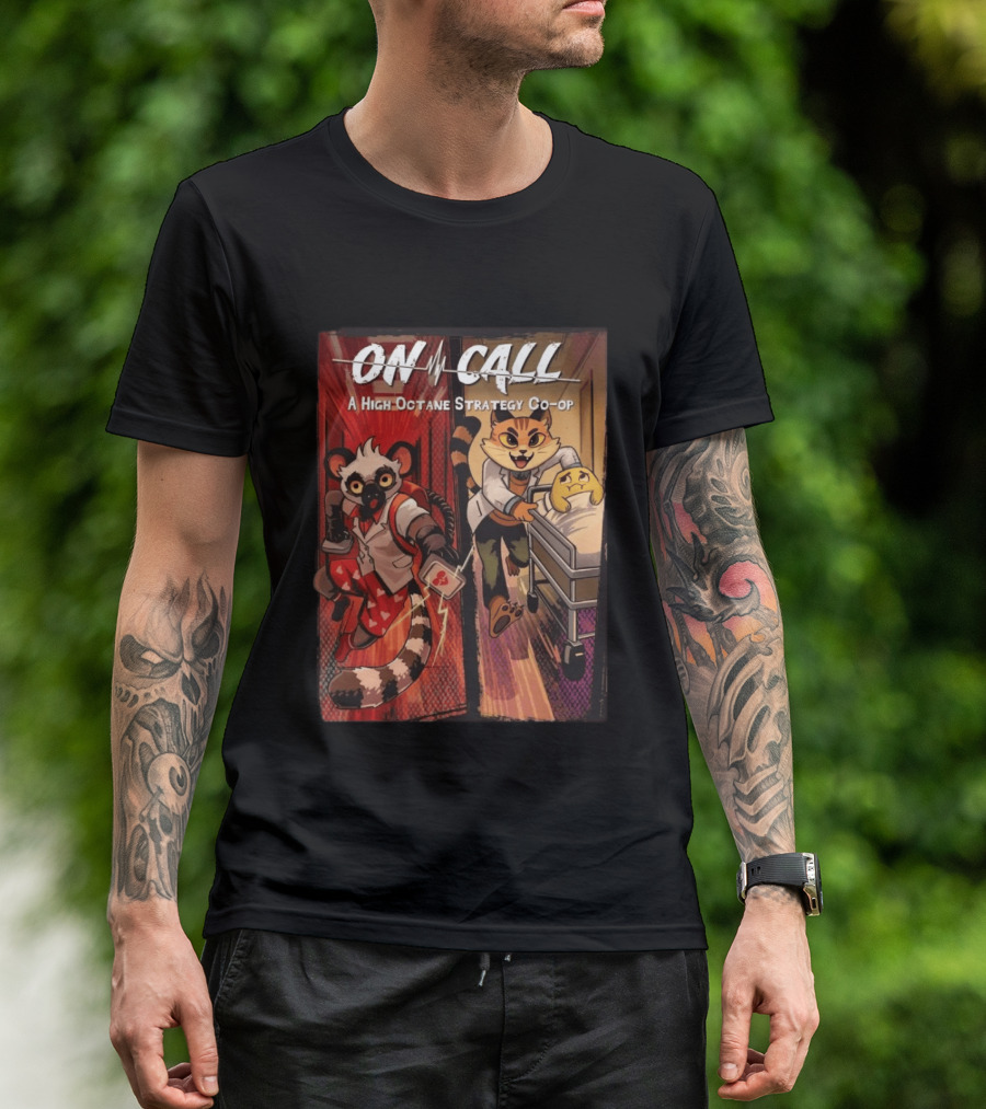 On Call A High Octane Strategy Co Op Lemur And Cat Doctors In Action T-Shirt