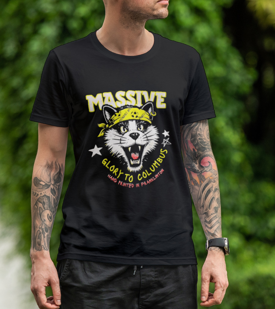 Massive Glory To Columbus Hand Painted Fanklubton T-Shirt