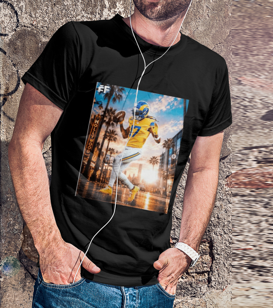 Los Angeles Rams Hollywood Davante Adams 17 Football Player T-Shirt