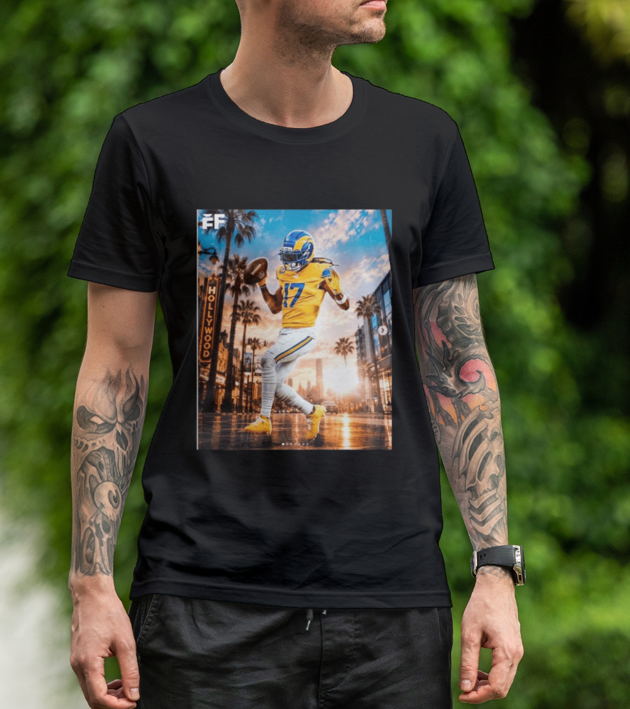 Los Angeles Rams Hollywood Davante Adams 17 Football Player T-Shirt
