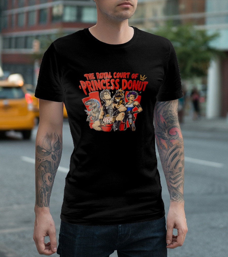 Dungeon Crawler Carl The Royal Court Of Princess Donut Man Cat Dinosaur Woman T-Shirt