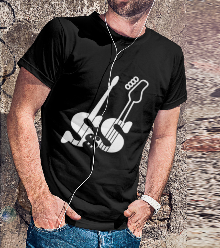 Guitars Forming Letter S T-Shirt