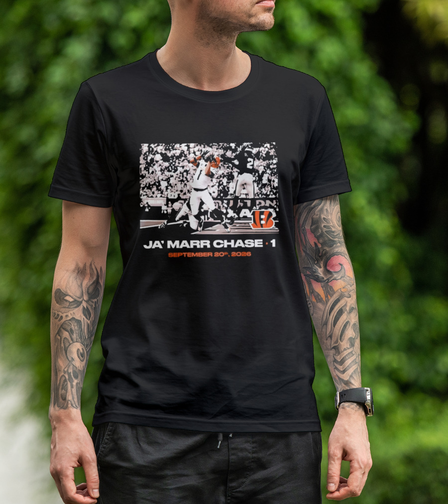 Ja'Marr Chase 1 Cincinnati Bengals September 20 2026 T-Shirt