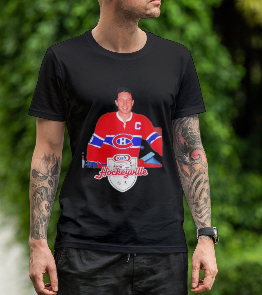 Jean Béliveau Montreal Canadiens Kraft Hockeyville Canadiens Logo Vintage Hockey T-Shirt