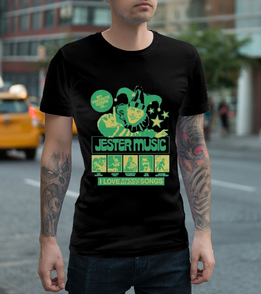 Jester Music My Favorite Genre Is The Garden Jethro Tull Return To Forever The Dead I Love Silly Songs T-Shirt