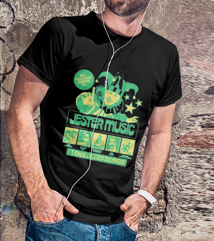 Jester Music My Favorite Genre Is The Garden Jethro Tull Return To Forever The Dead I Love Silly Songs T-Shirt