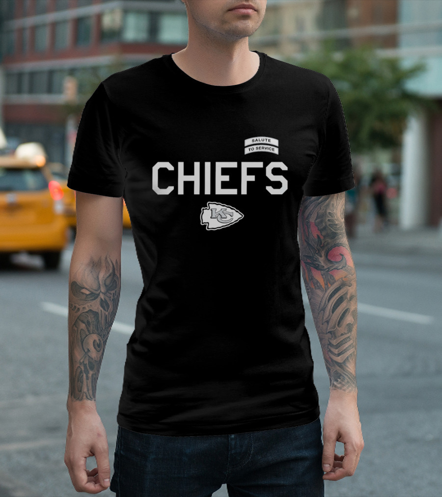 Kansas City Chiefs Salute To Service CHIEFS KC Arrowhead T-Shirt