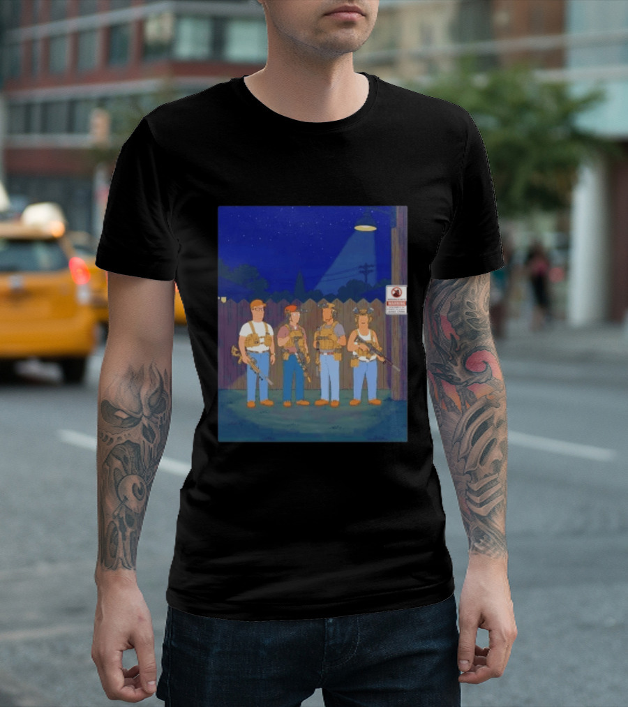 Neighborhood Tactical Squad Warning King Of The Hill T-Shirt