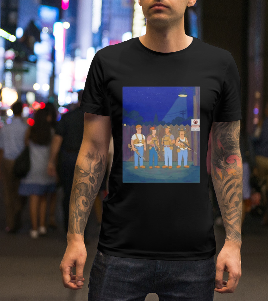 Neighborhood Tactical Squad Warning King Of The Hill T-Shirt