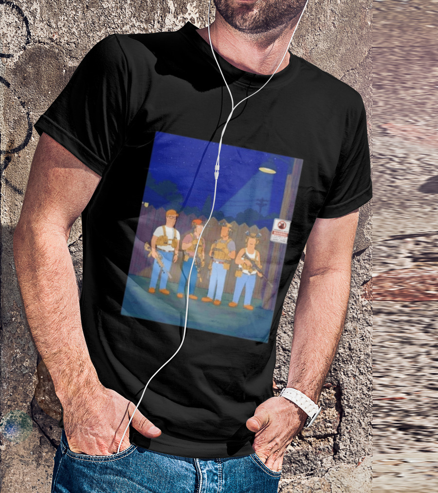 Neighborhood Tactical Squad Warning King Of The Hill T-Shirt