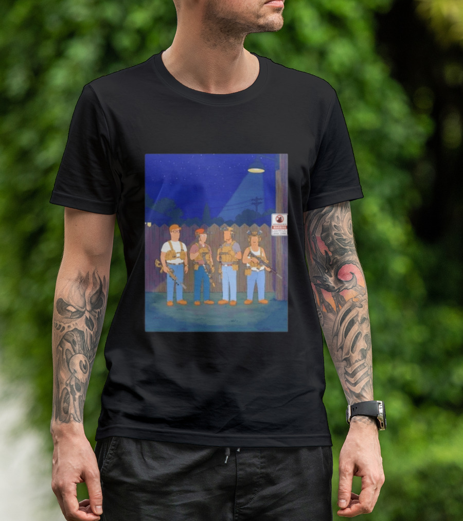 Neighborhood Tactical Squad Warning King Of The Hill T-Shirt