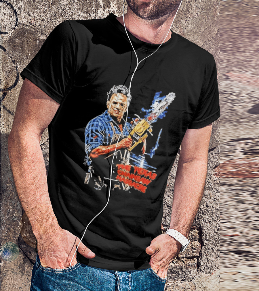 Texas Chainsaw Massacre Leatherface Chainsaw T-Shirt