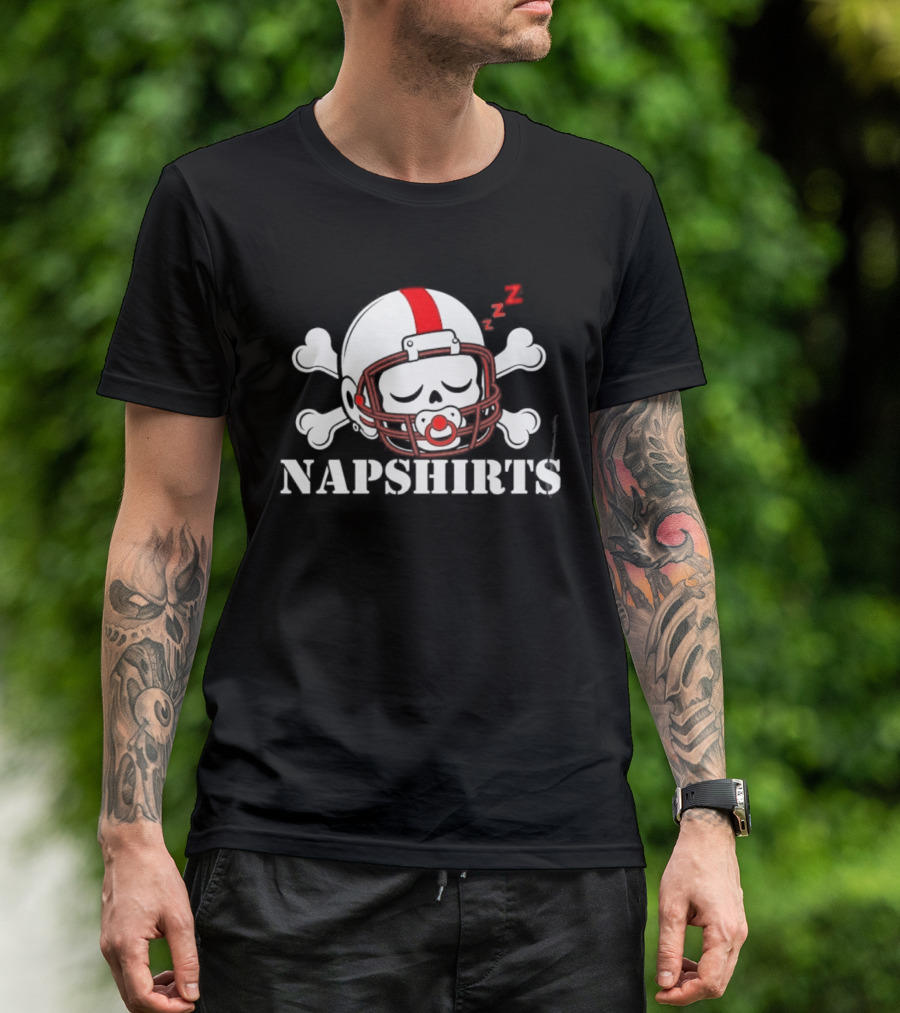 Napshirts We're Back Co Skull Football Helmet Nebraska Cornhuskers T-Shirt