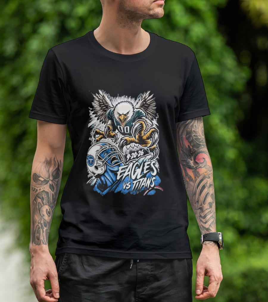 9 20 26 Eagles Vs Titans Game Day Exclusive T-Shirt