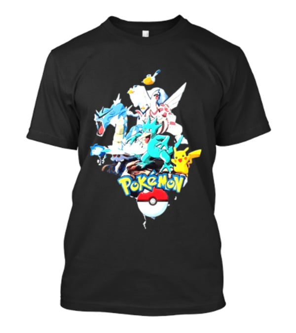 Pokemon Pikachu Gyarados Ralts Golduck Pelipper Dialga Poke Ball T-Shirt