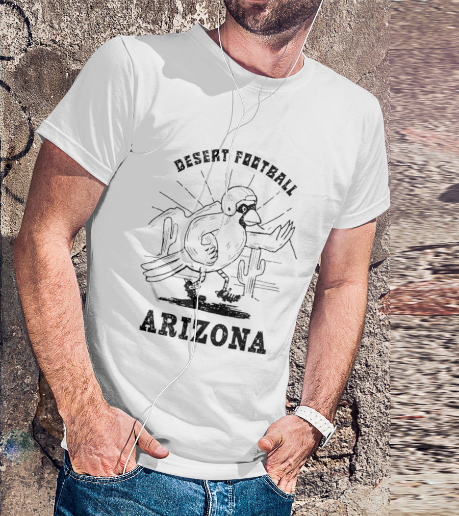 Arizona Cardinals Desert Football Arizona Cactus Helmet T-Shirt