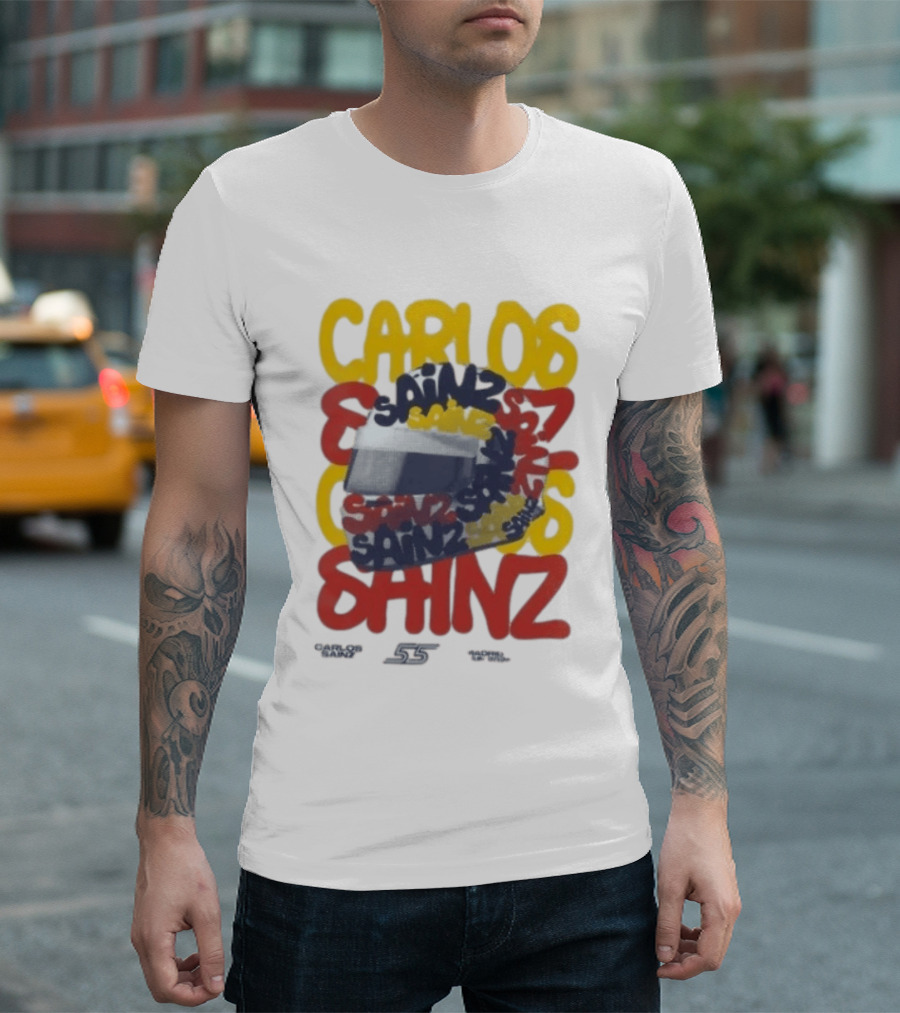 Carlos Sainz Madrid F1 Team Race Special 26 Atlassian Williams T-Shirt
