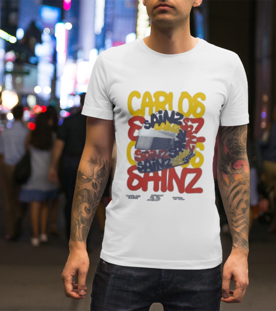 Carlos Sainz Madrid F1 Team Race Special 26 Atlassian Williams T-Shirt