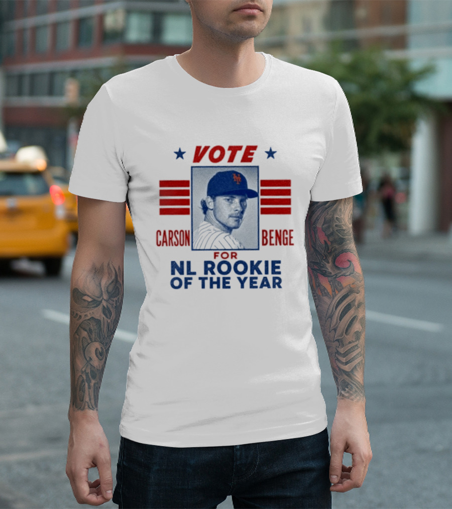 Carson Benge Mets Vote For NL Rookie Of The Year T-Shirt