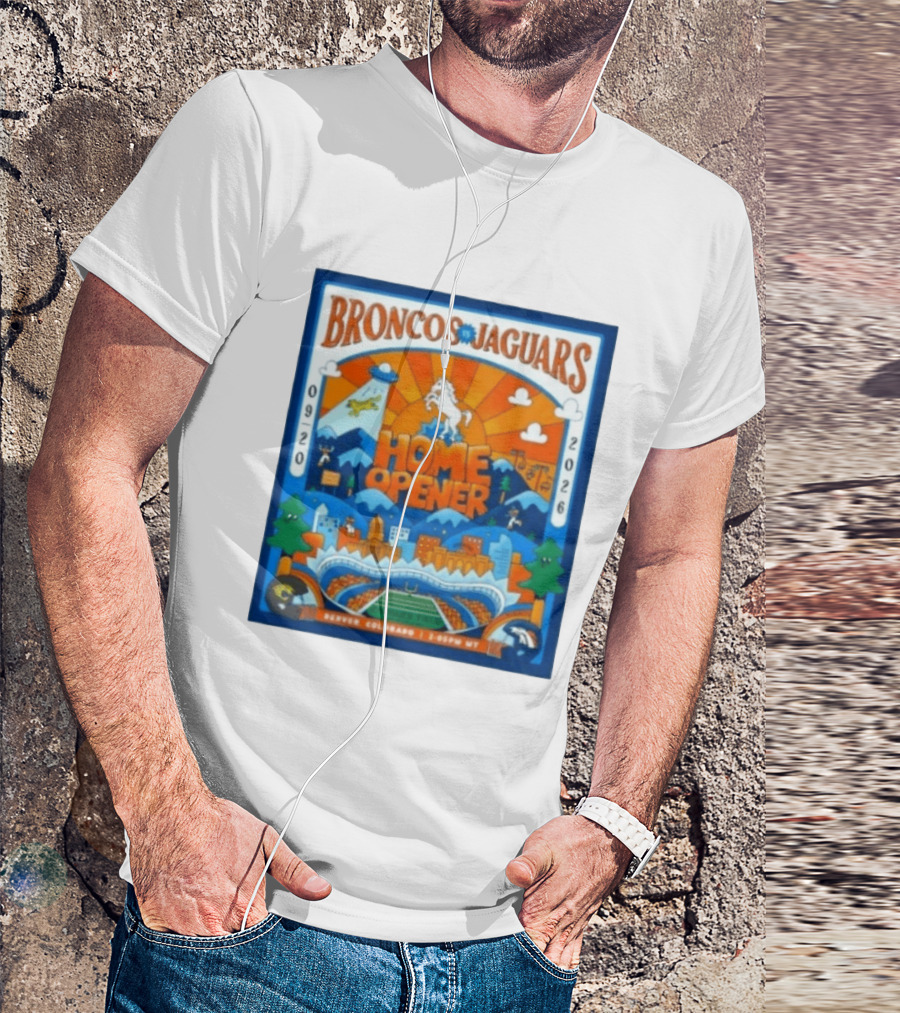 Broncos Vs Jaguars 2026 Home Opener Denver Colorado Football Clash 09 20 T-Shirt