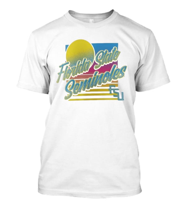 Florida State Seminoles FSU Retro College Sports Sunset T-Shirt