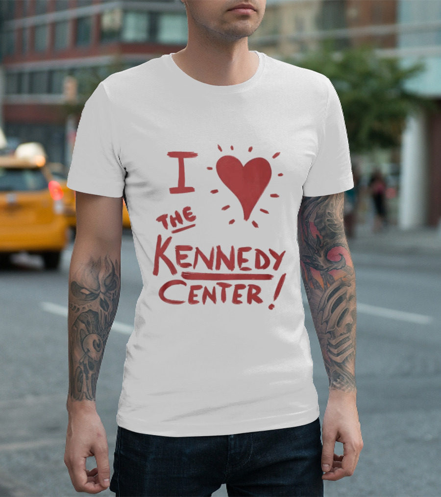 I Love The Kennedy Center Bold Red Heart T-Shirt