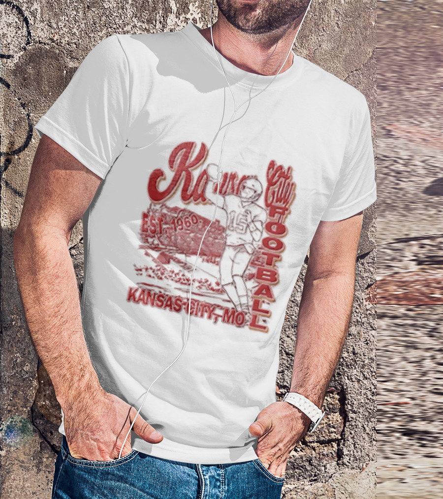 Kansas City Chiefs Football 1960 Patrick Mahomes Quarterback Kansas City MO T-Shirt