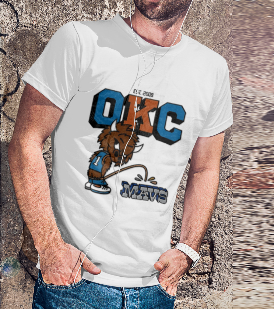Oklahoma City Thunder Rumble On Dallas Mavericks Mavs Rivalry T-Shirt