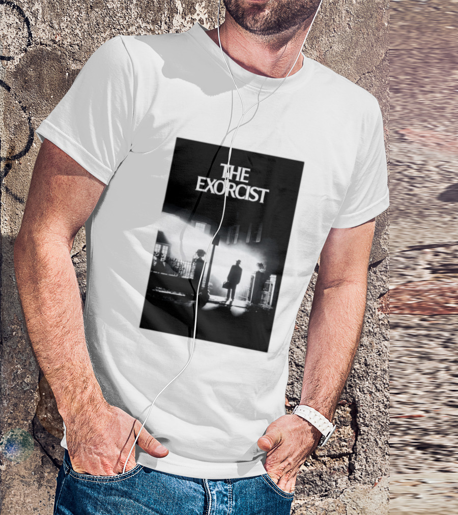 The Exorcist Iconic Horror Movie Walking Man Shadow Scene T-Shirt