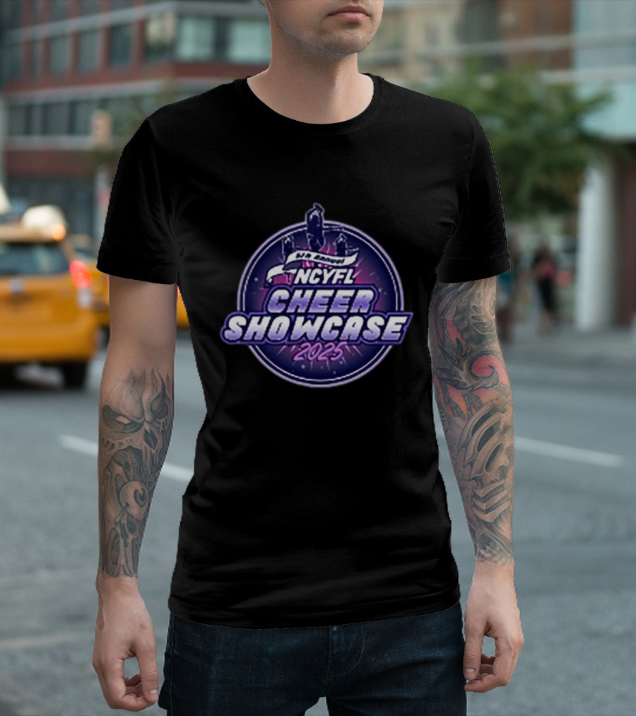 5th Annual NCYFL Cheer Showcase 2025 Event T-Shirt
