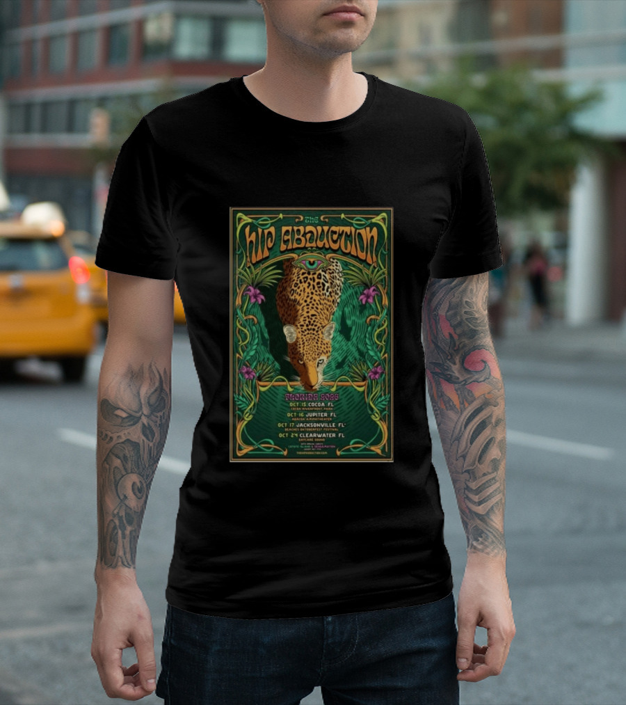 The Hip Abduction Tour Florida 2026 Abacoa Amphitheater Jupiter Oct 16 Leopard T-Shirt