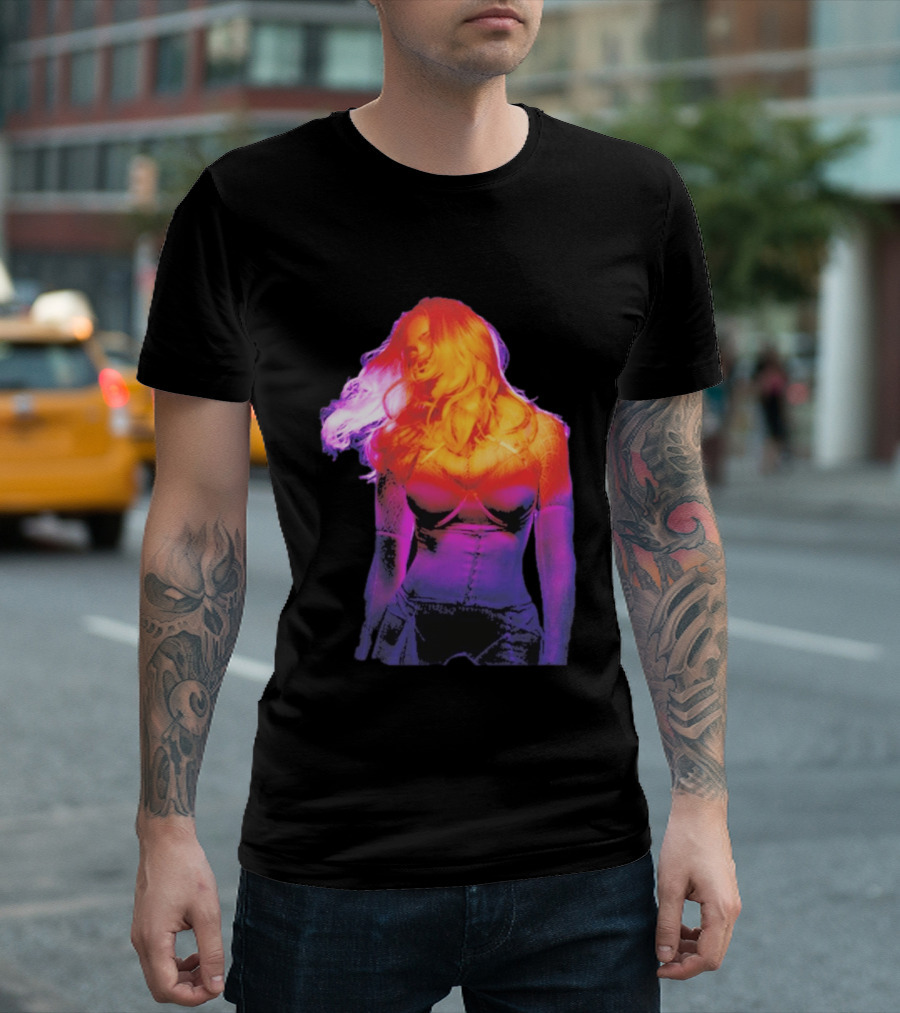 Madonna My Sins Are My Savior Neon Effect T-Shirt