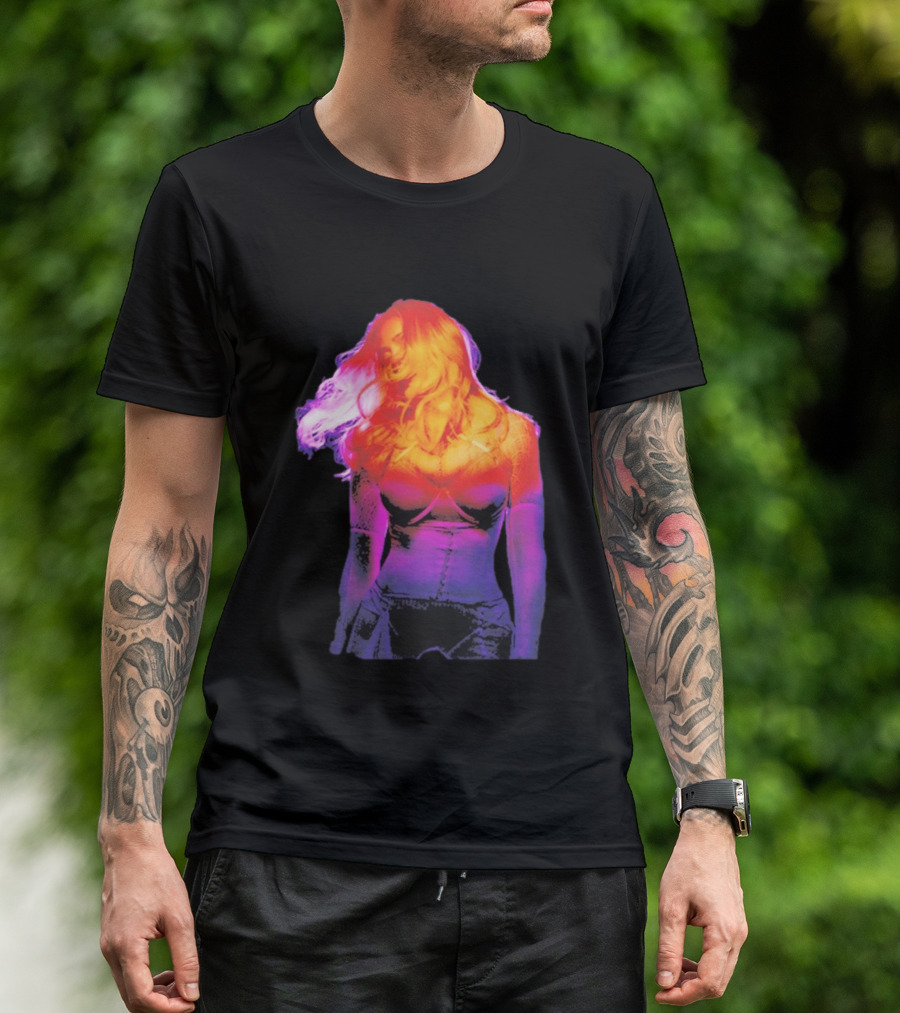 Madonna My Sins Are My Savior Neon Effect T-Shirt