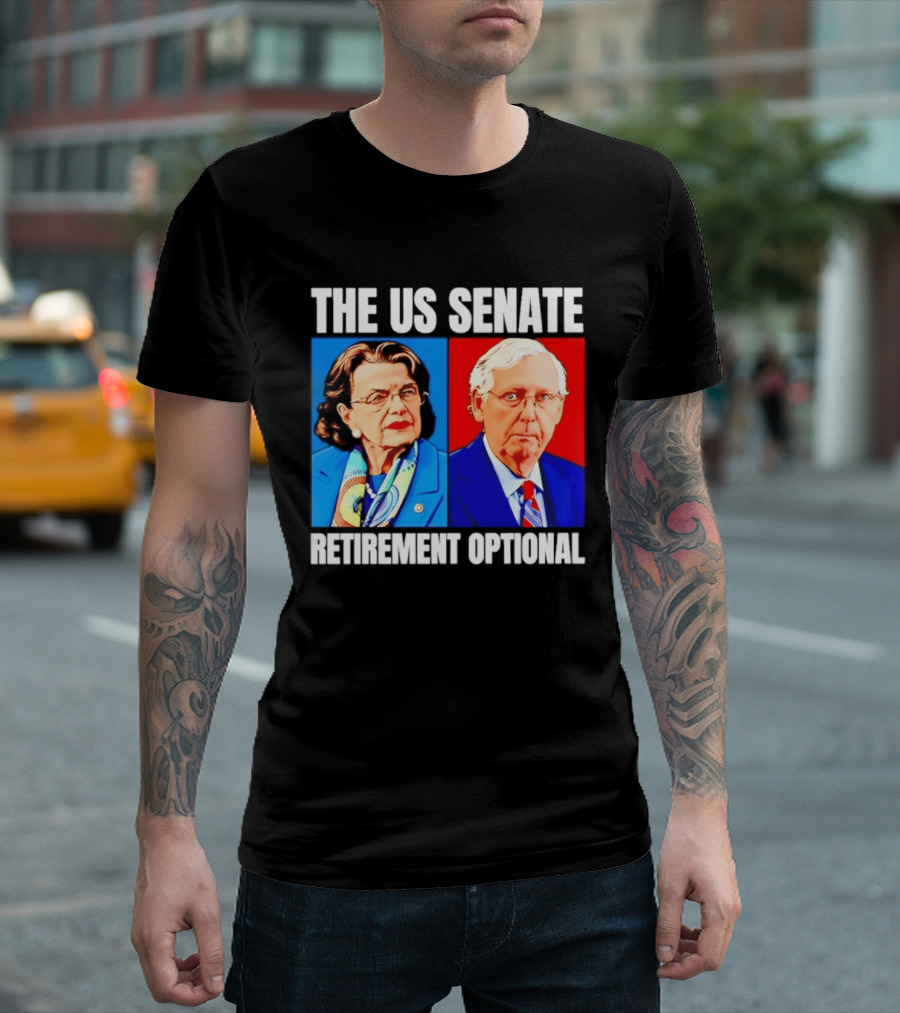 Dianne Feinstein Mitch McConnell The US Senate Retirement Optional T-Shirt