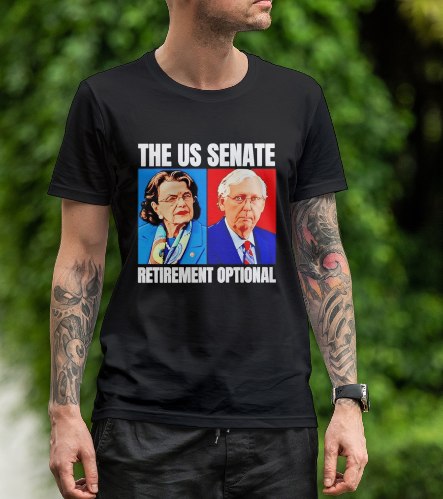 Dianne Feinstein Mitch McConnell The US Senate Retirement Optional T-Shirt