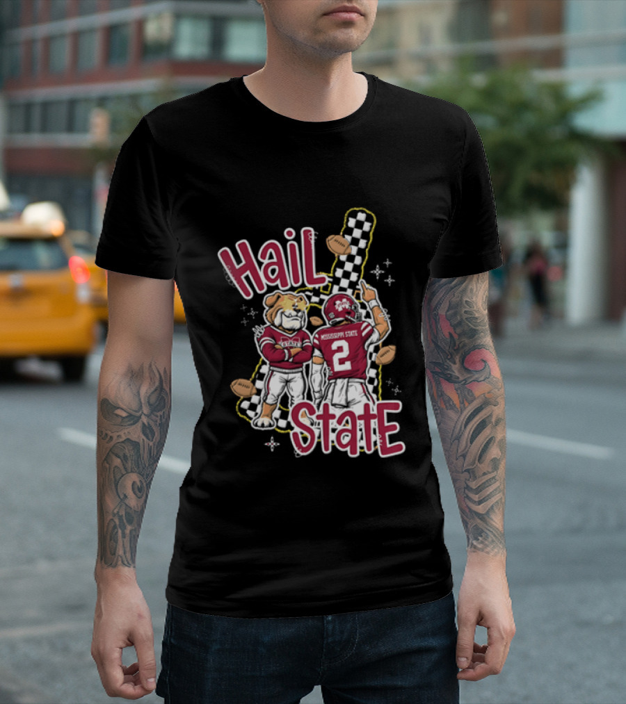 Mississippi State Hail Bulldogs Football Team Spirit T-Shirt