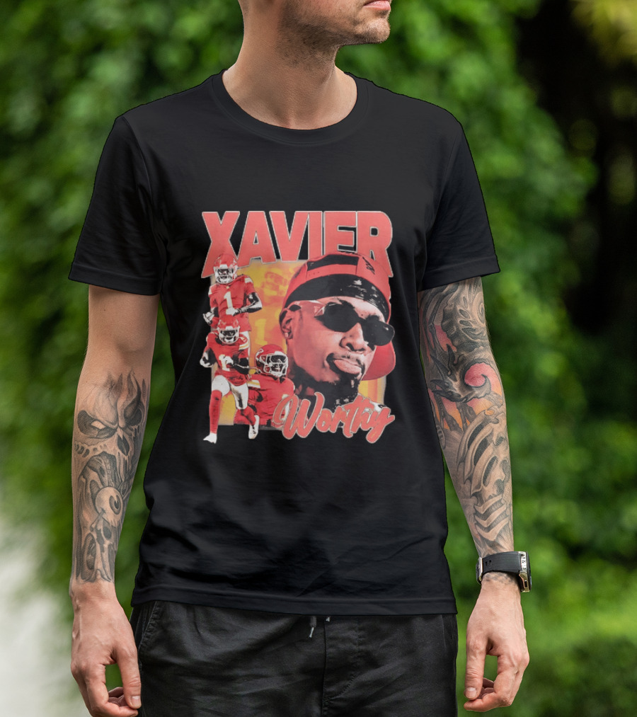 Xavier Worthy Kansas City Chiefs Football Player T-Shirt