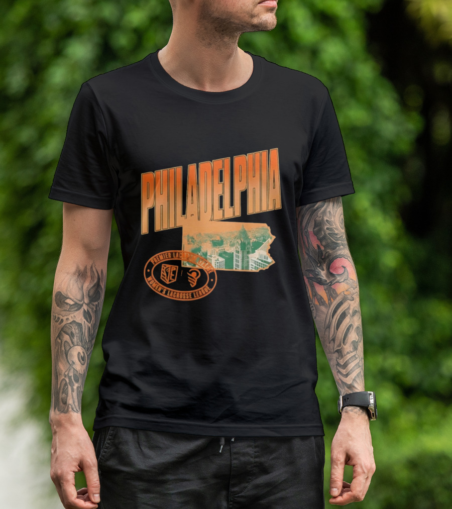Philadelphia Premier Lacrosse League Women's Lacrosse Skyline T-Shirt