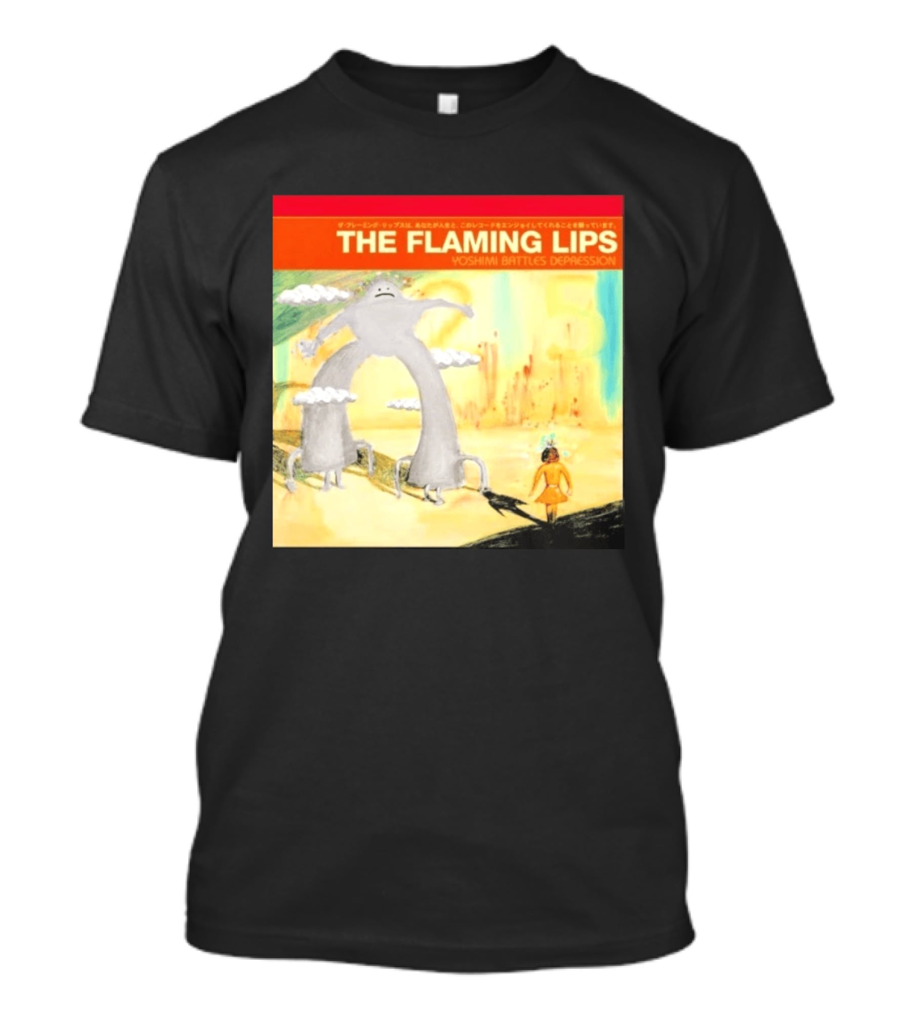 The Flaming Lips Yoshimi Battles Depression Mystery Creature And Girl In Fantasy World T-Shirt