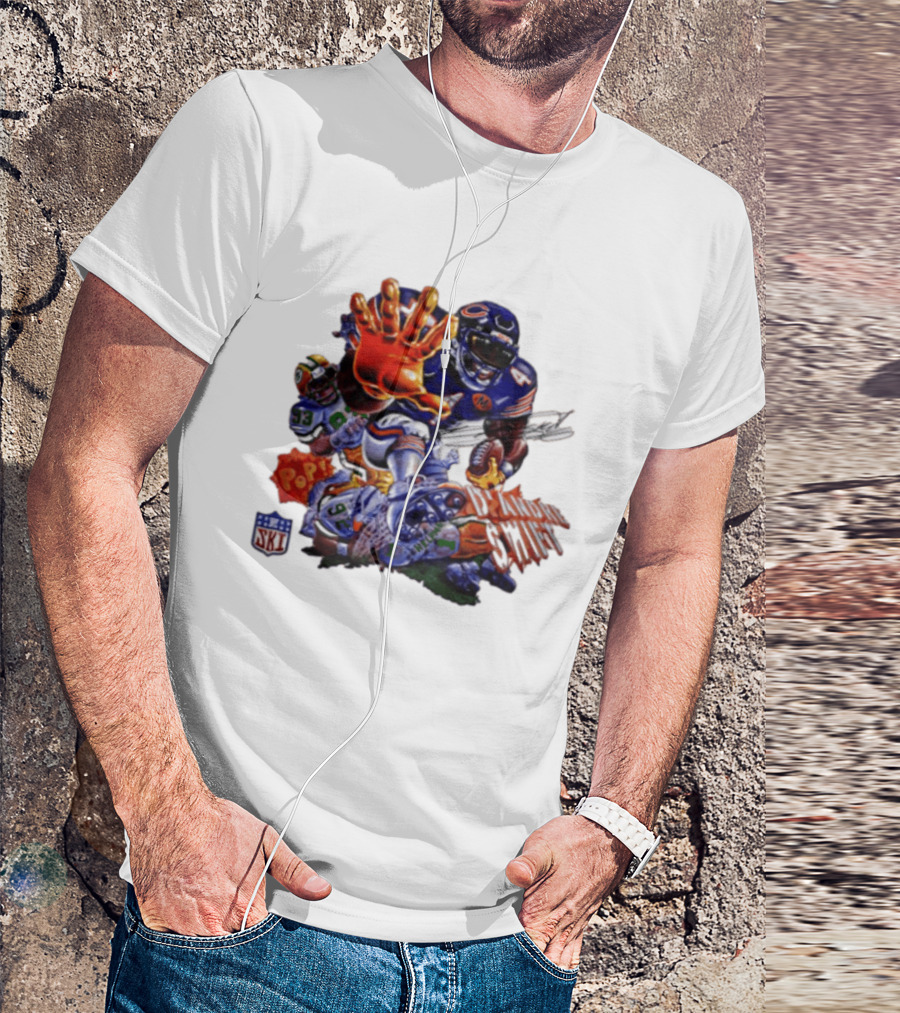 Chicago Bears Pop Art Dandre Swift 4 93 92 NFL T-Shirt