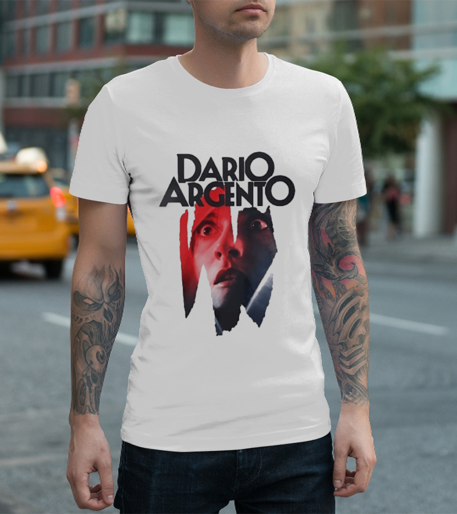 Dario Argento Horror Film Director Giallo Thriller Iconic Face T-Shirt