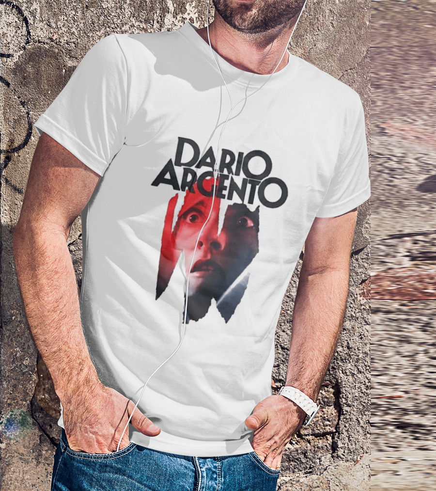 Dario Argento Horror Film Director Giallo Thriller Iconic Face T-Shirt