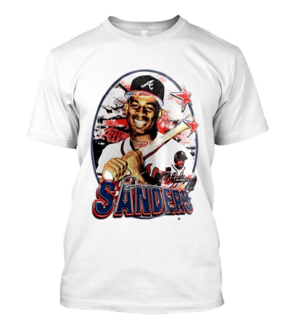 Deion Sanders Atlanta Braves MLB Stars Baseball Sports Memorabilia T-Shirt