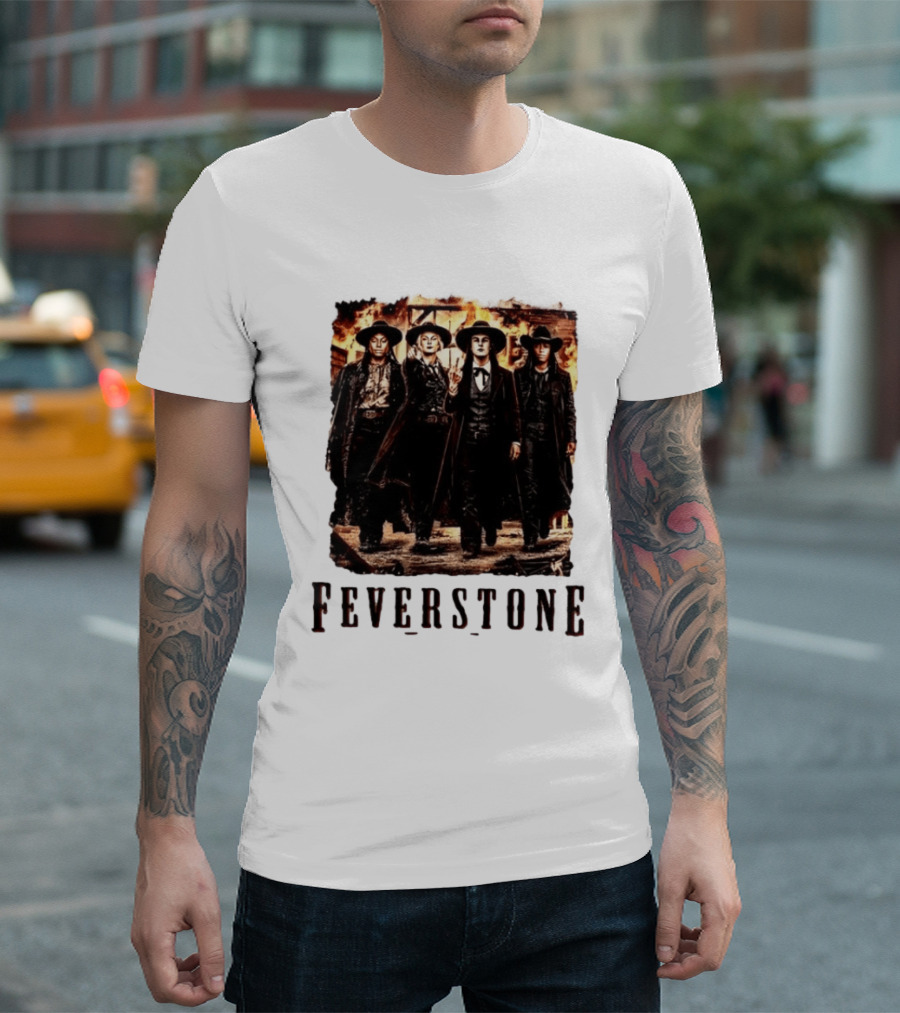 Feverstone Western Outlaw Group Cowboy Gunslinger T-Shirt