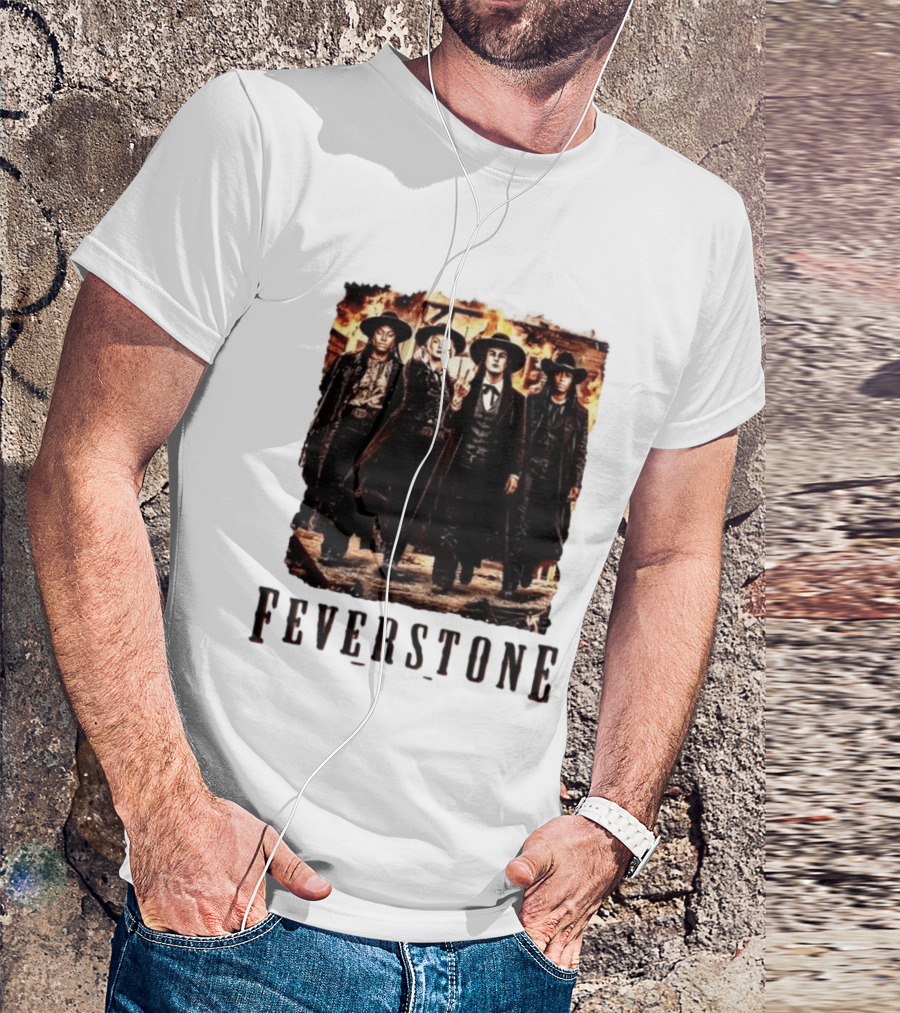 Feverstone Western Outlaw Group Cowboy Gunslinger T-Shirt