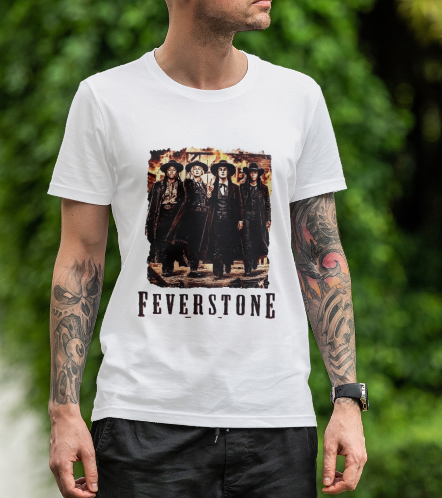 Feverstone Western Outlaw Group Cowboy Gunslinger T-Shirt